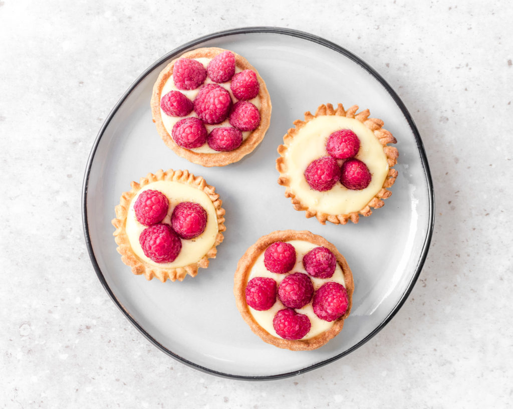Tartelettes aux framboises