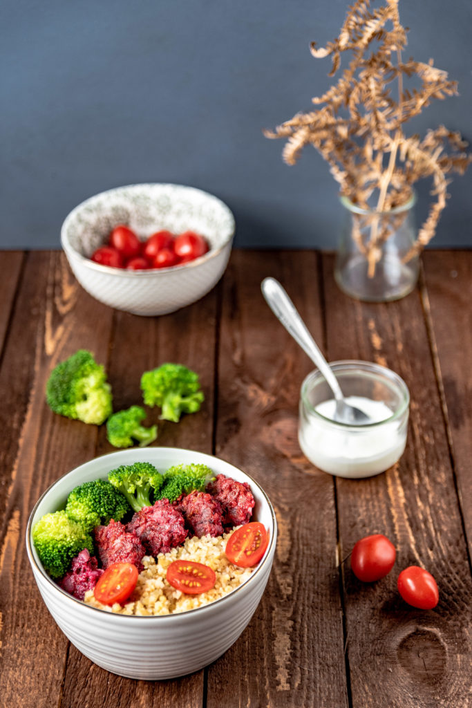 Croquettes de betteraves bowl
