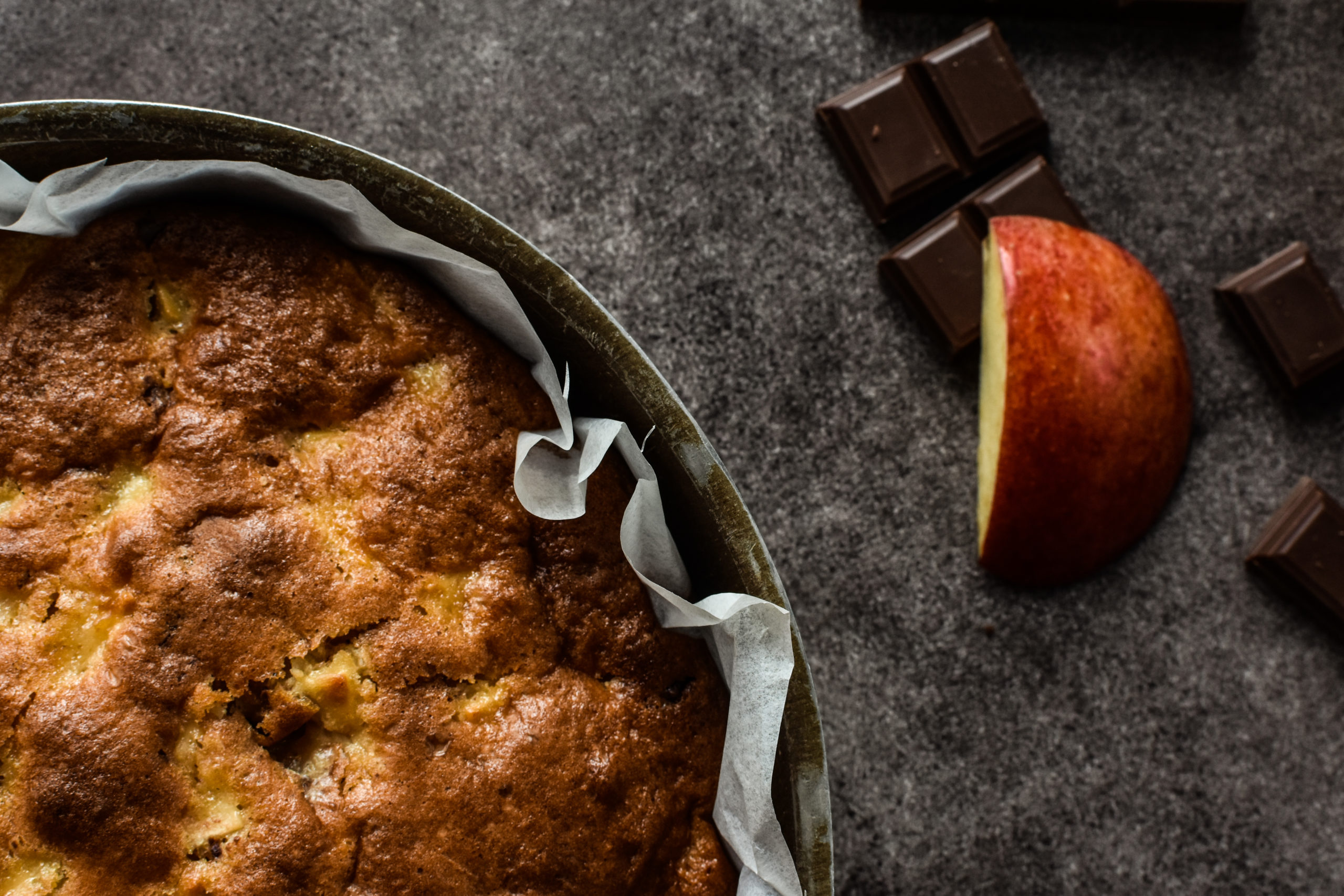Gâteau pomme-chocolat