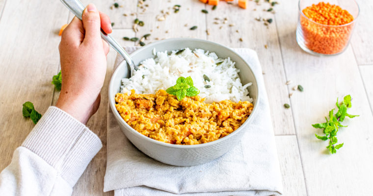Recette lentilles corail façon Dal Bhat