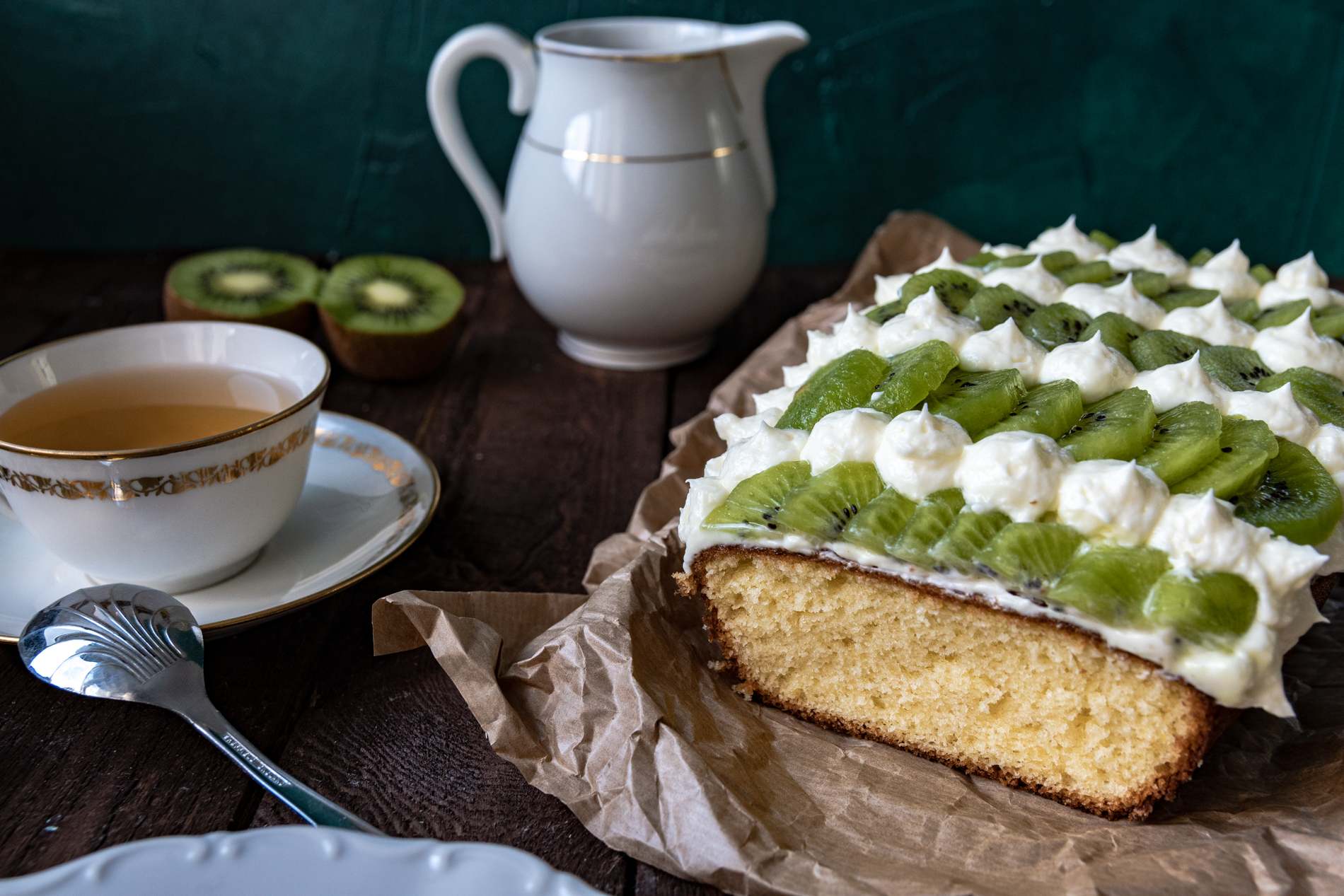 Gâteau aux kiwis