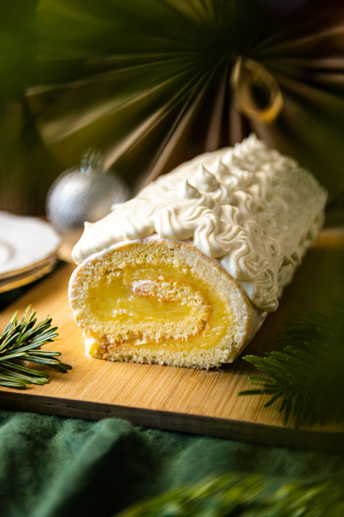 Buche citron chocolat blanc