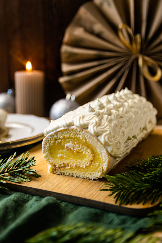 Buche citron chocolat blanc