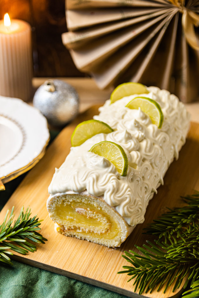 Buche citron chocolat blanc