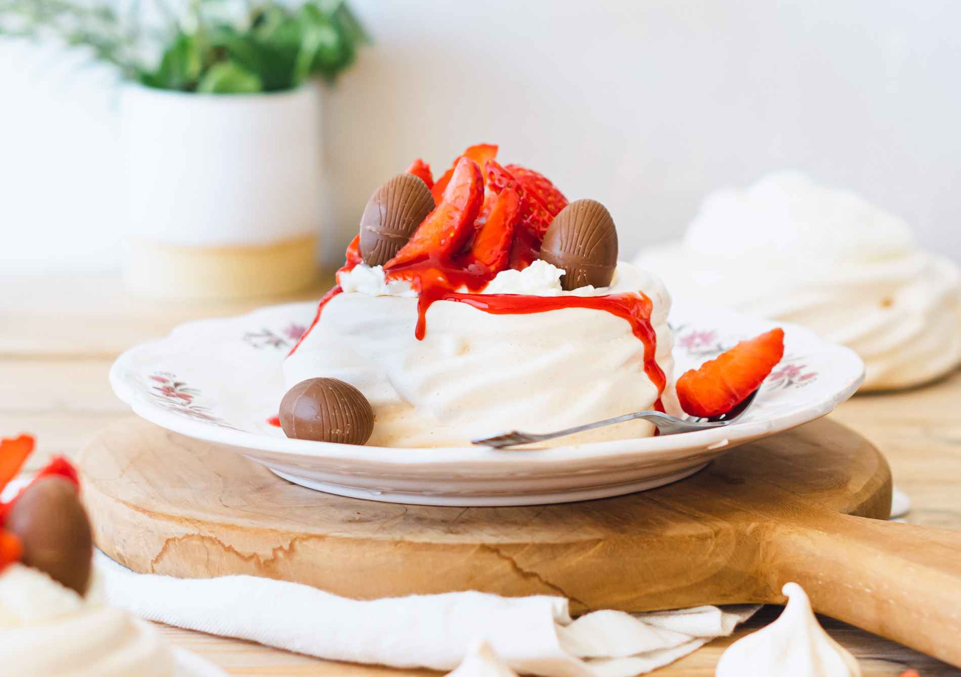 Pavlova aux fraises