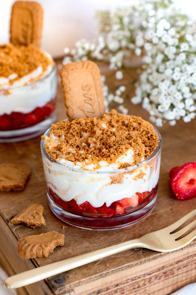Verrine fraises spéculoos