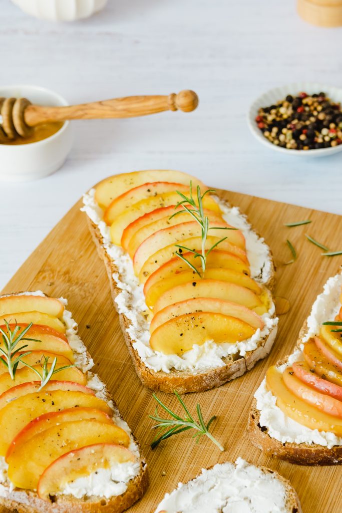 Tartines pommes chèvre