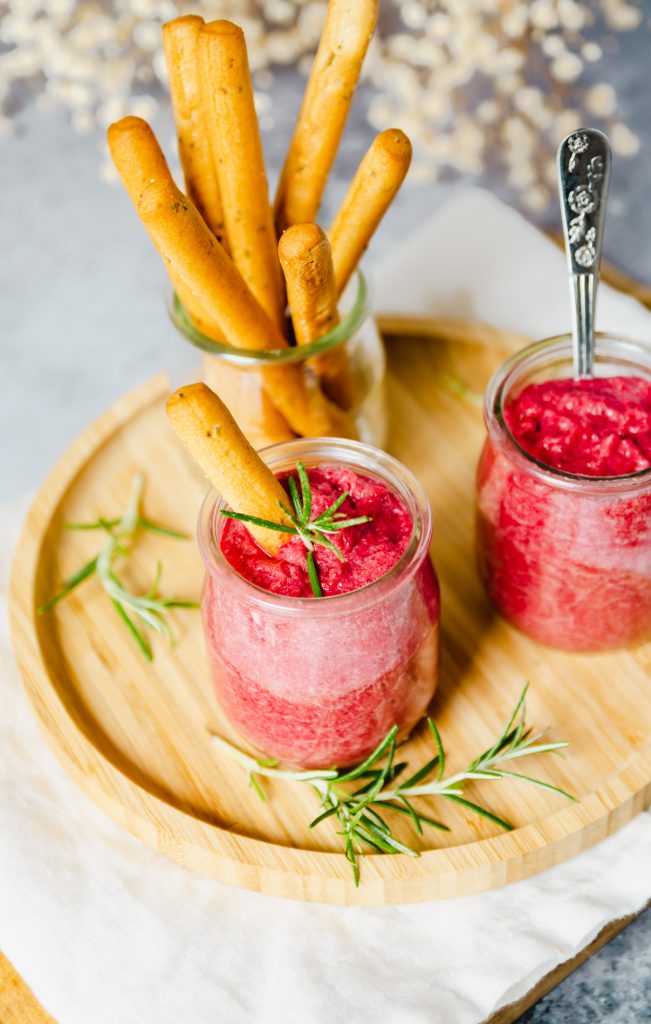 Verrine betterave et fromage de brebis
