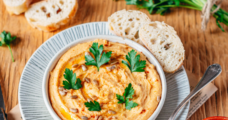 Houmous de lentilles corail