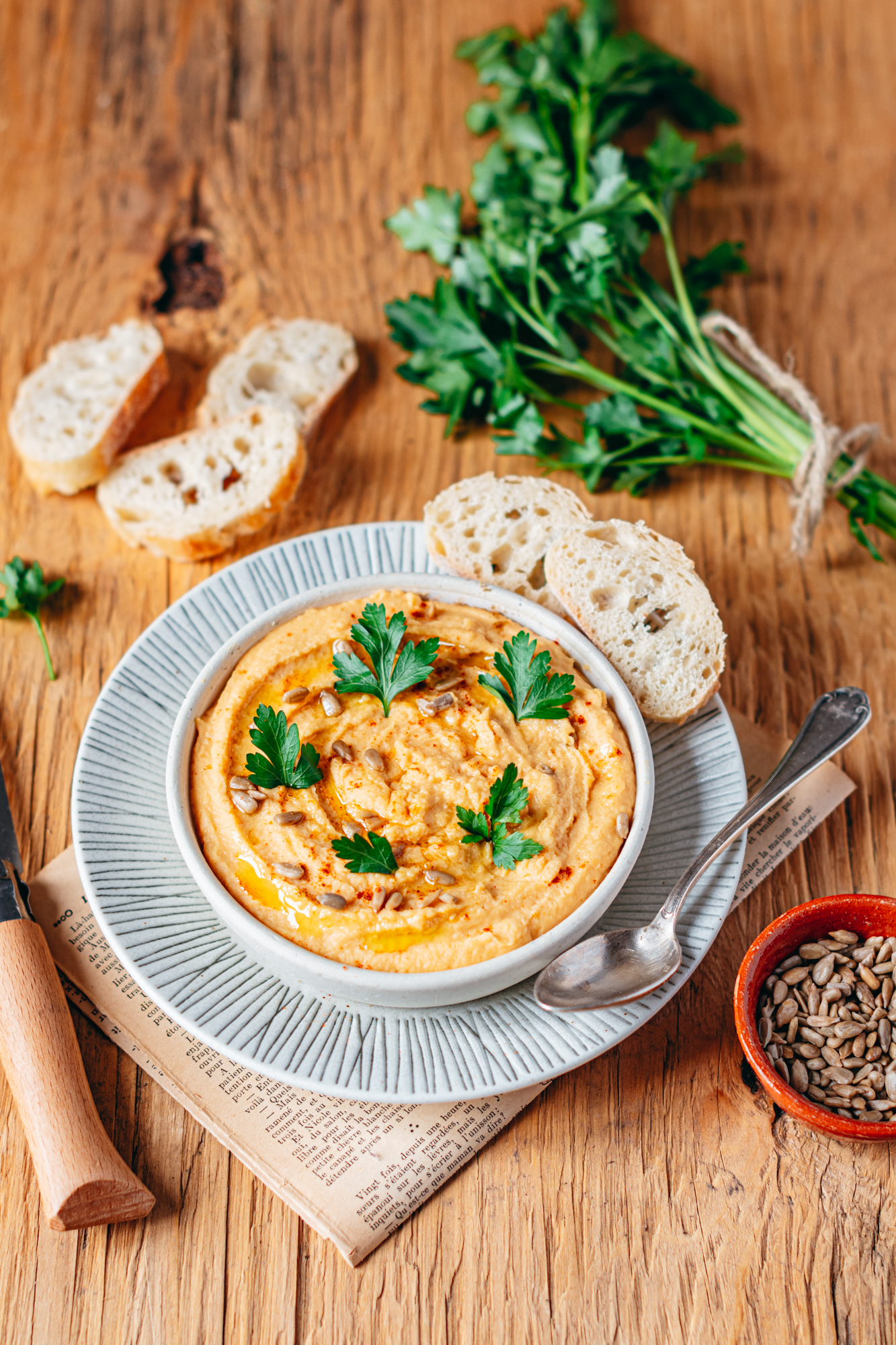 Houmous de lentilles corail