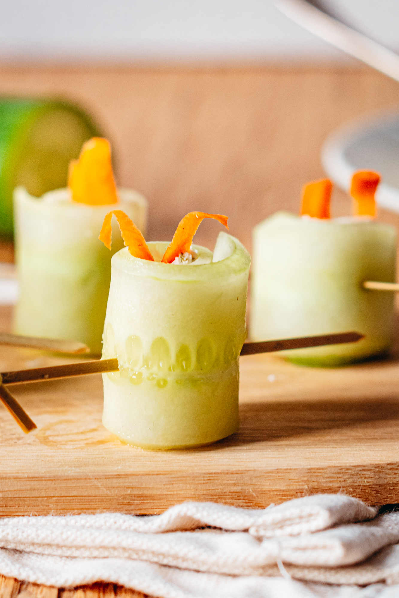 Roulés de concombre version Pâques