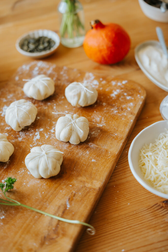Pizza forme citrouille