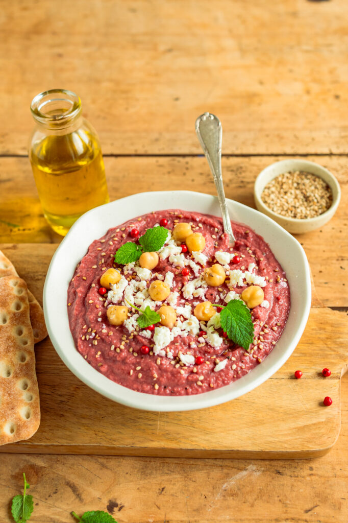 Houmous à la betterave