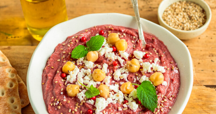 Houmous à la betterave