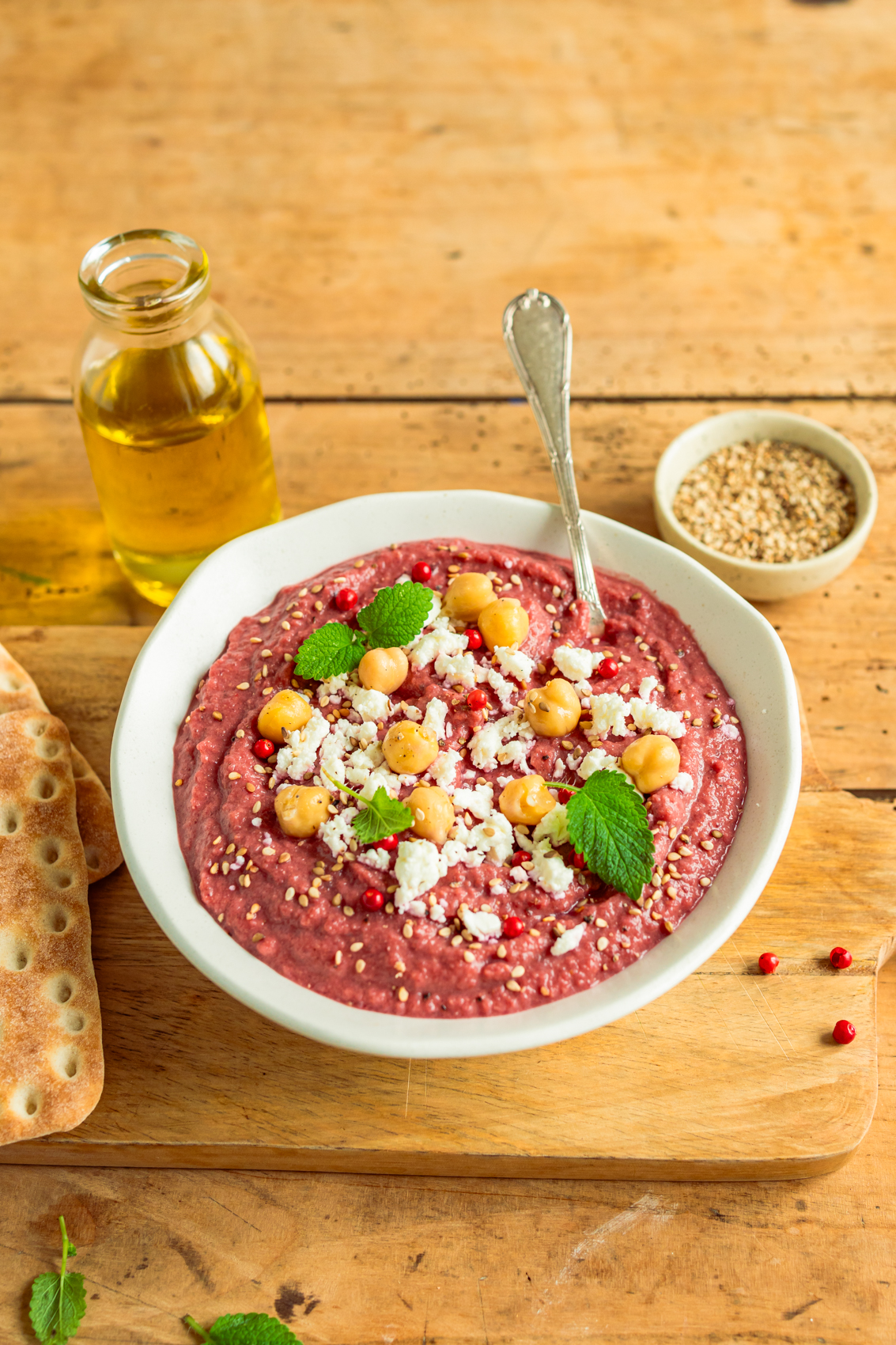 Houmous à la betterave