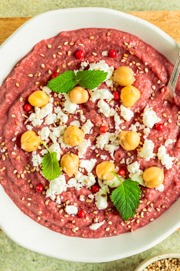 Houmous à la betterave