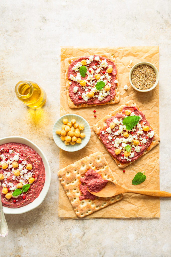 Houmous à la betterave