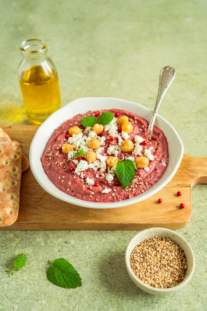 Houmous à la betterave