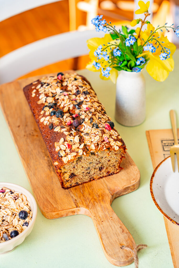 Gâteau moelleux aux superfruits