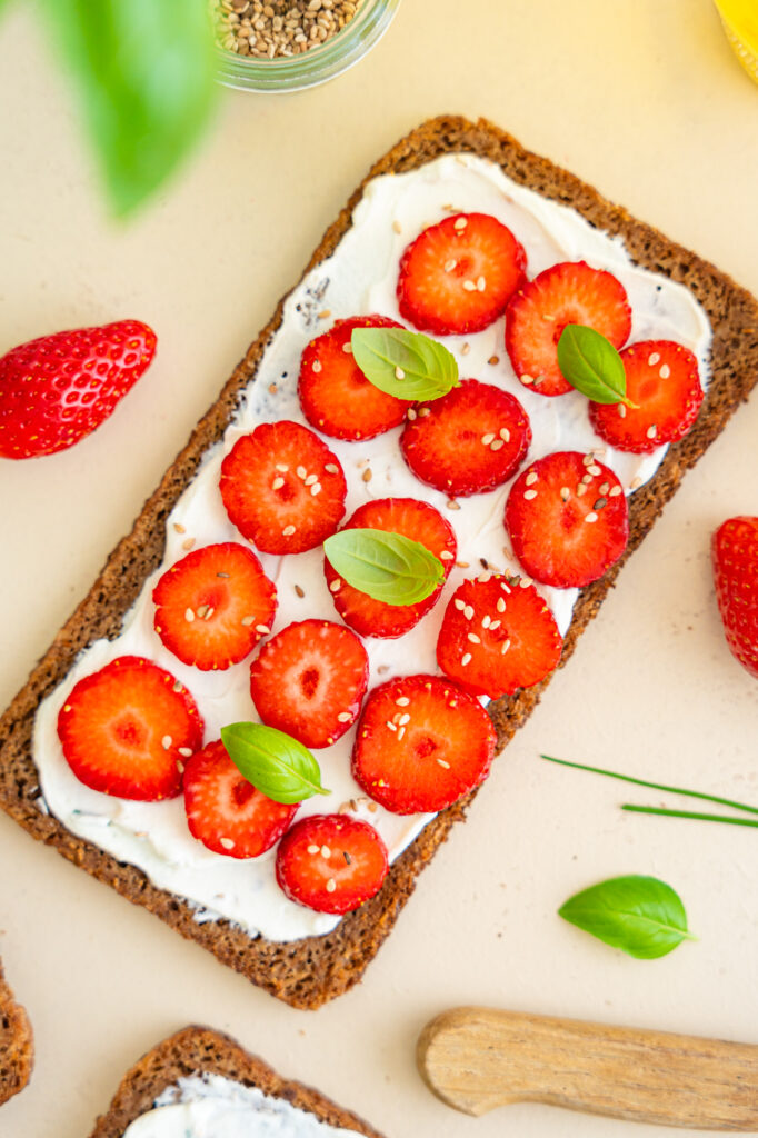 Tartines aux fraises de Plougastel