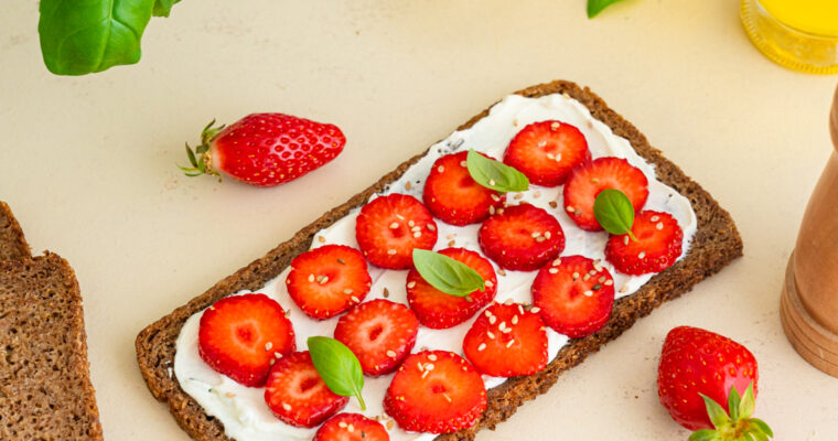 Tartines aux fraises de Plougastel
