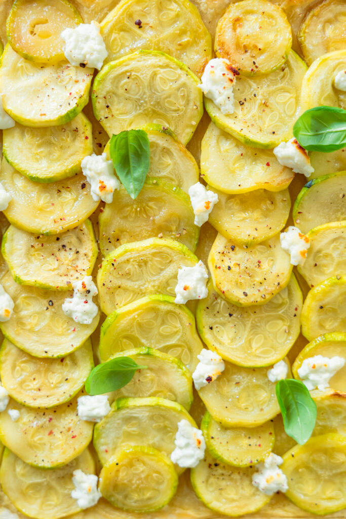 Tarte à la courgette et au chèvre frais