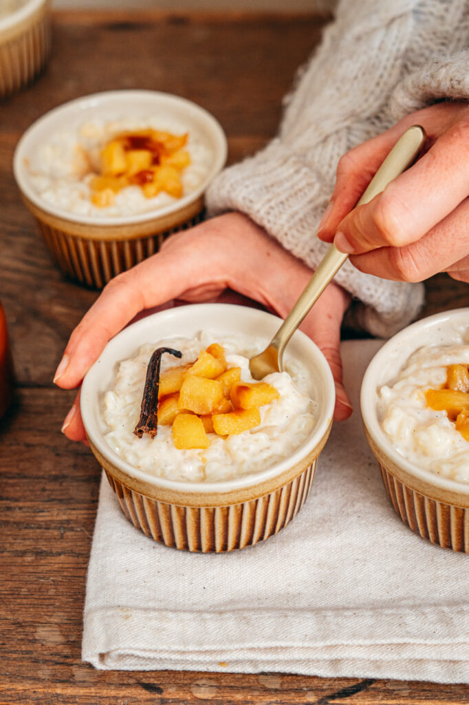 riz au lait pommes caramel