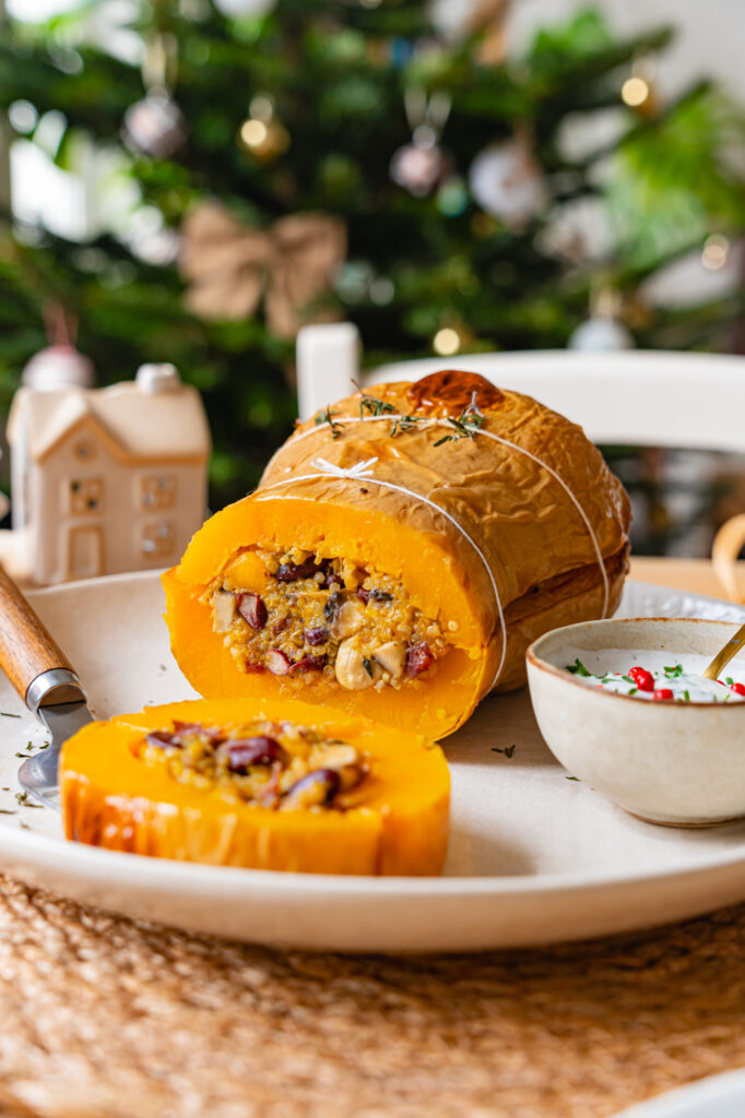 courge farcie de Noël