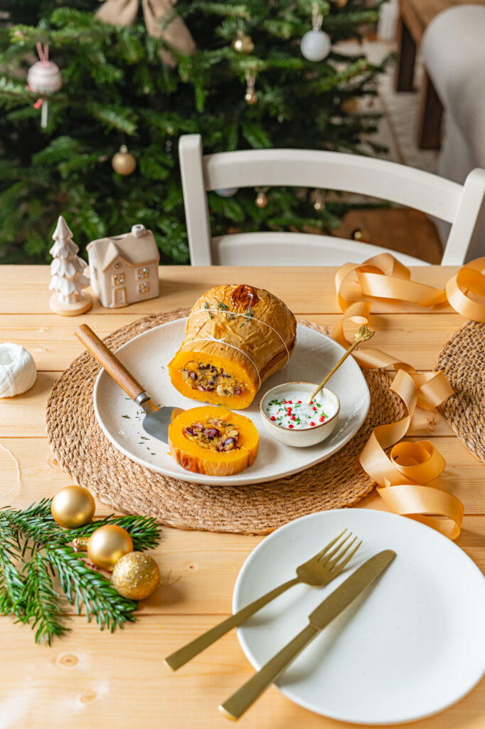 butternut de Noël farcie