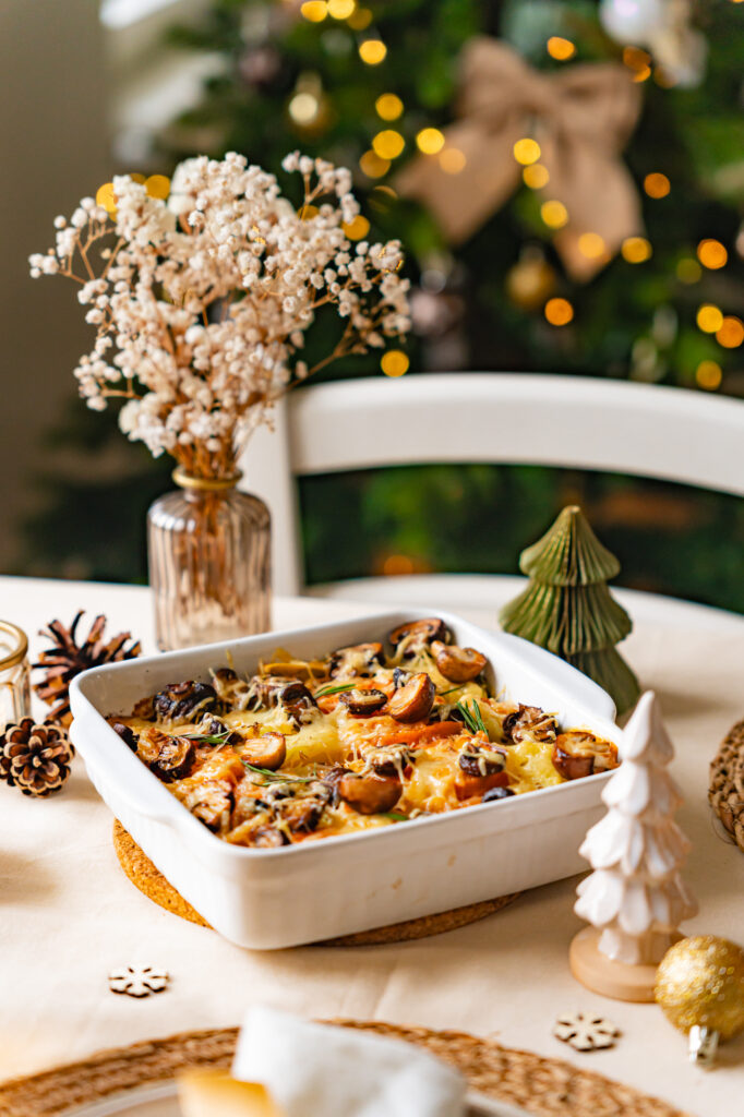 gratin de pommes de terre et patates douces