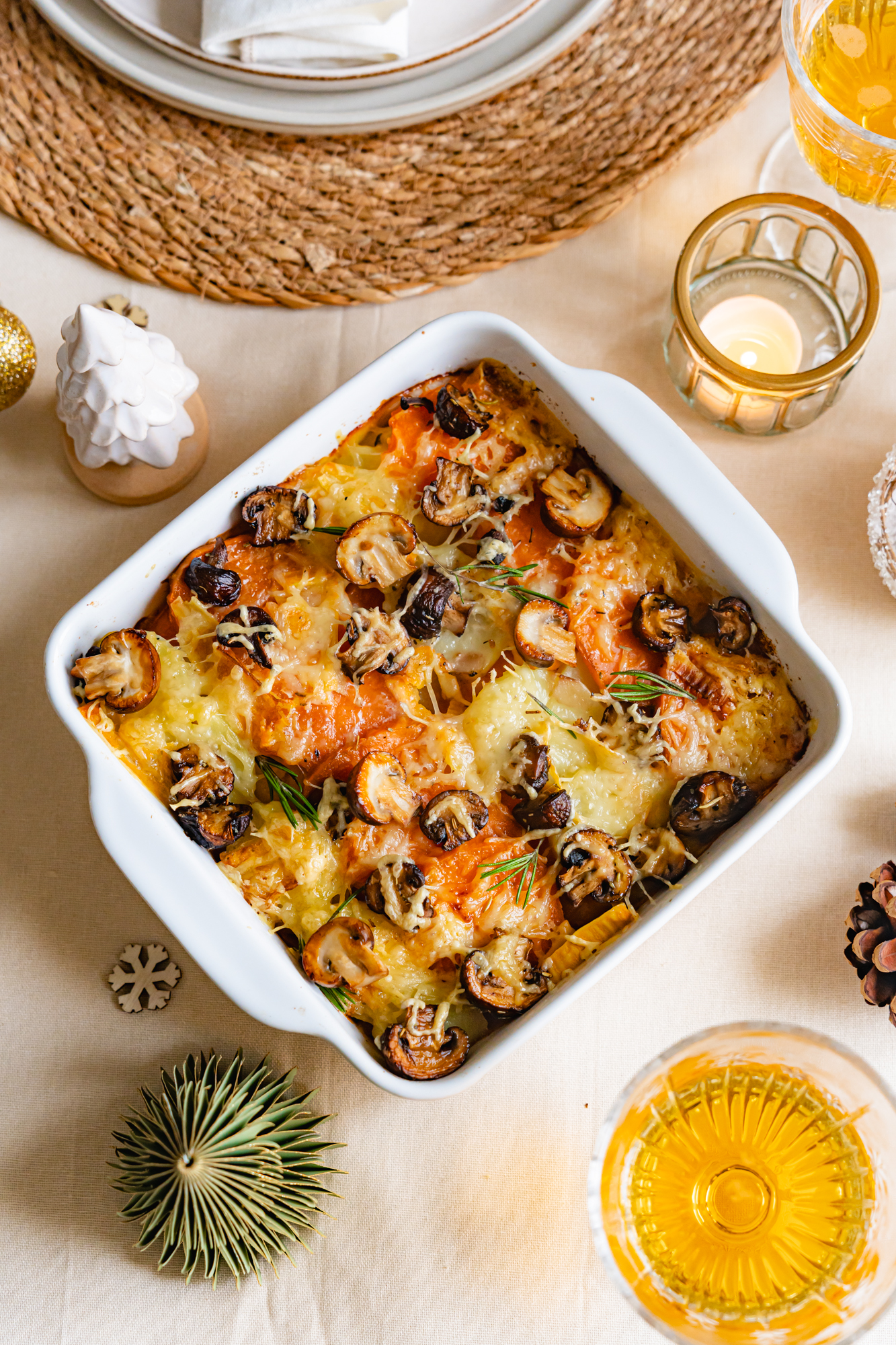 Gratin de pommes de terre et patates douces