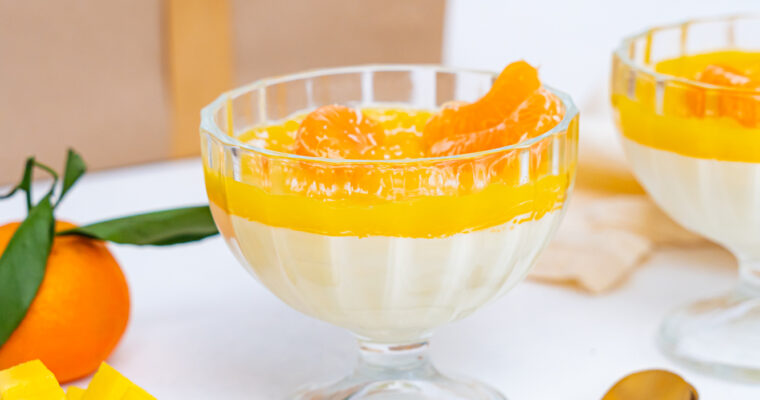 Panna cotta mangue clémentine et coco
