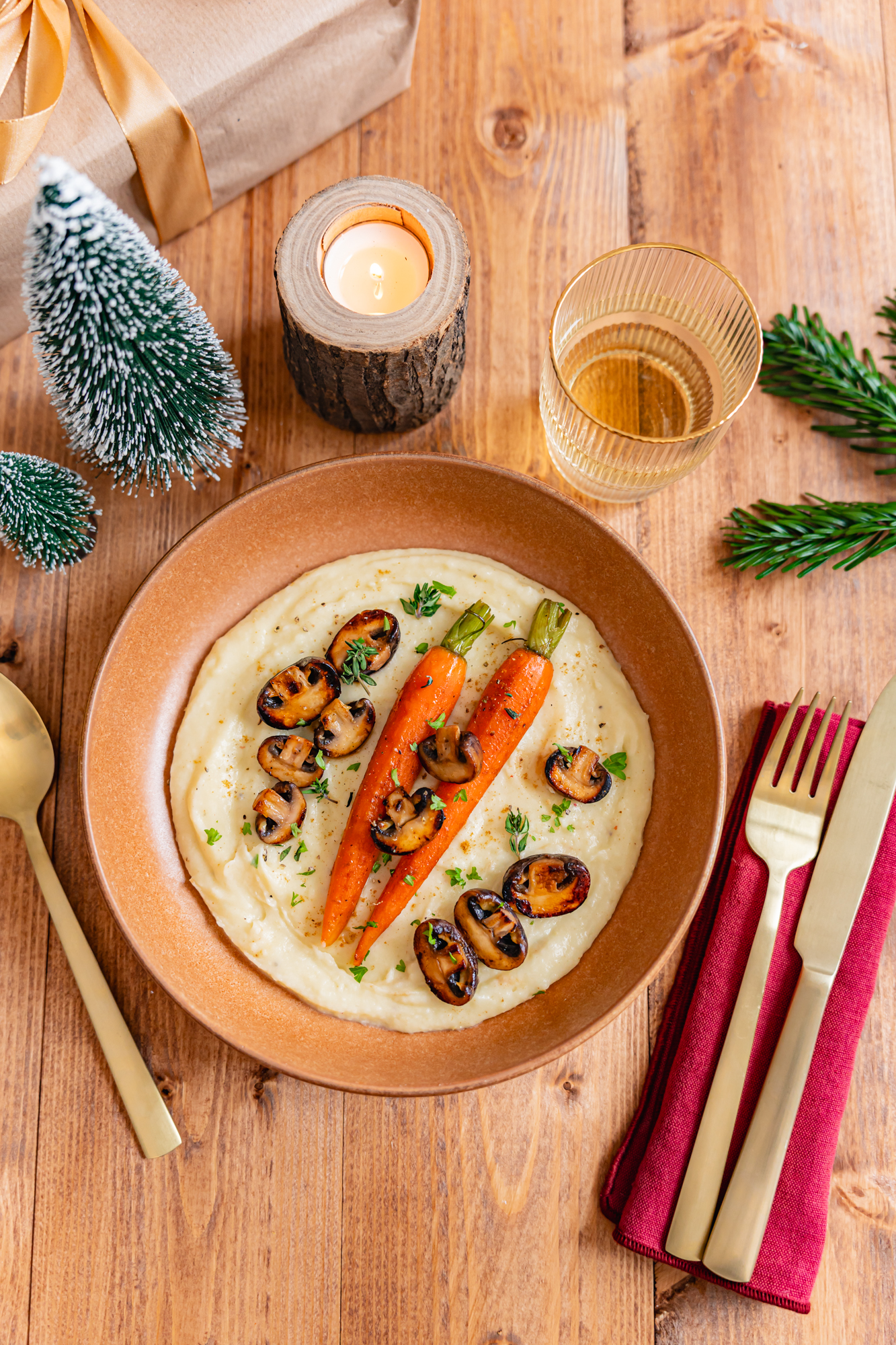 Purée de panais et carottes rôties au sirop d&rsquo;érable