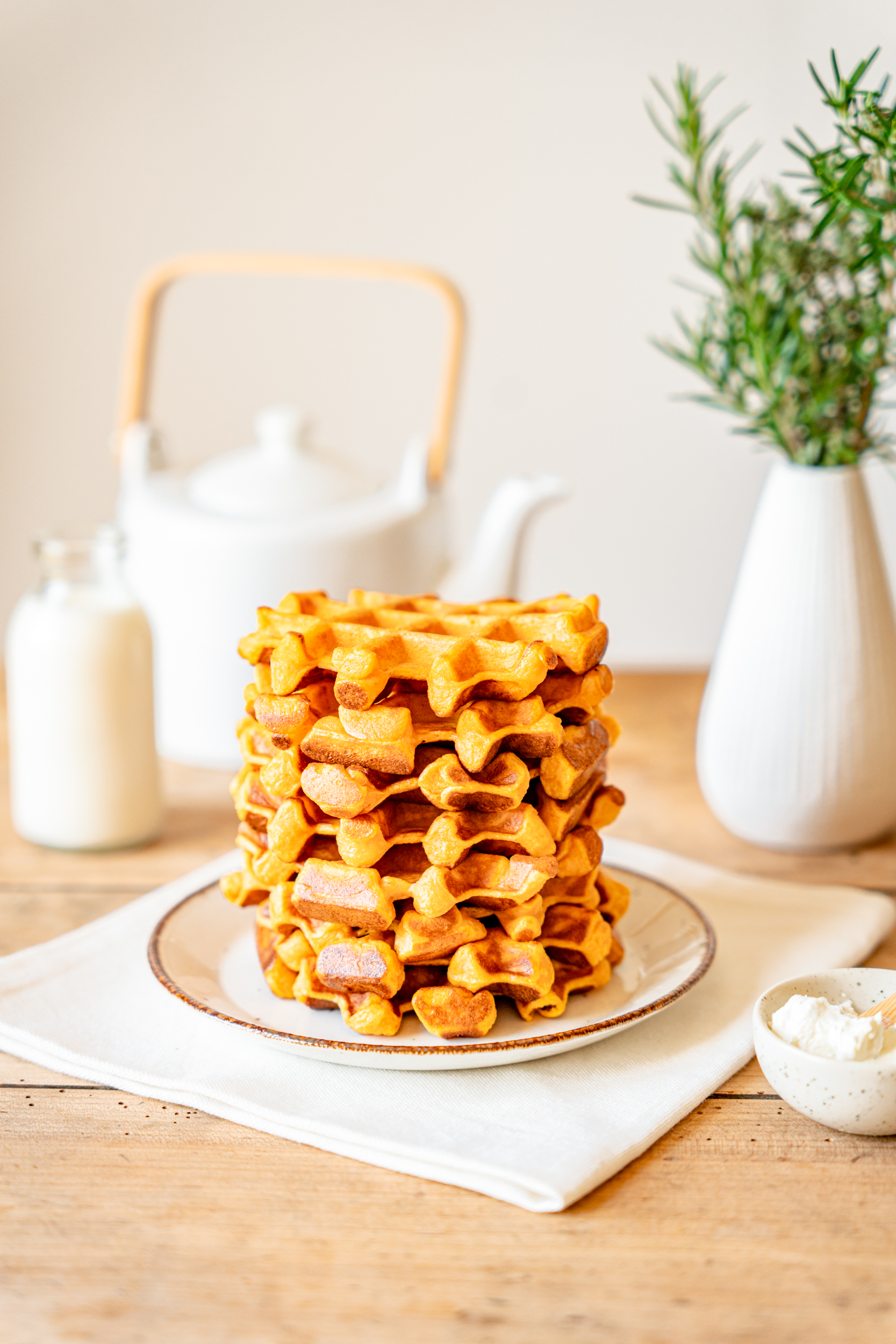 Gaufres aux patates douces