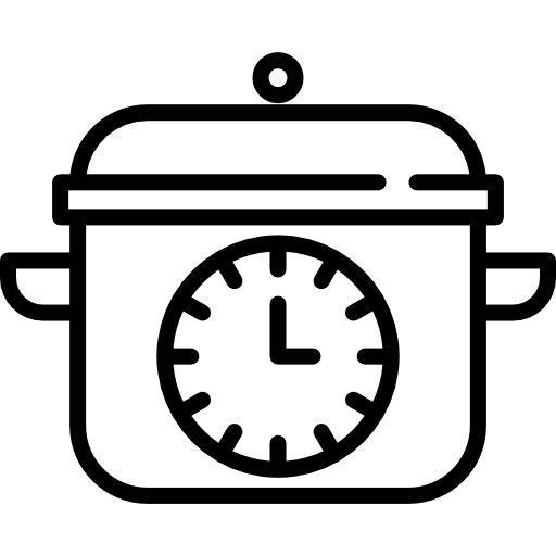 Autocuiseur avec minuterie pour cuisson rapide et efficace.